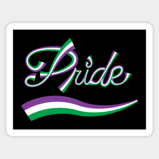 Genderqueer Ribbon Sticker